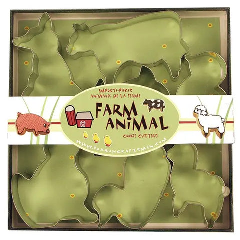 7-Piece Farm Animal Cookie Cutter Set