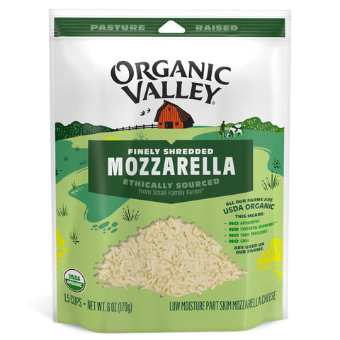 Organic Valley Finely Shredded Mozzarella