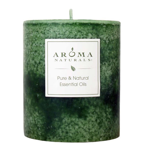 Aroma Naturals Green pillar candle