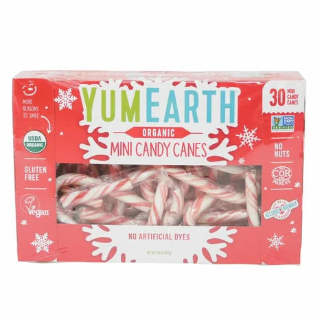 Yum Earth Mini Holiday Candy Cane 30 count